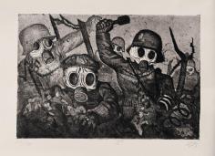 Shock Troops Advance Under Gas, Otto Dix